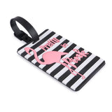 HAMSTER LONDON FLAMINGO SET OF 2 LUGGAGE TAGS