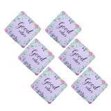 Hamster London Wooden Coasters for Home Set of 6 (good vibes)