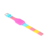 Hamster London Silicon Glitter Digital LED Band Wrist Watch for Girls- Pink Glitter