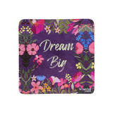 Hamster London Wooden Coasters for Home Set of 6 (dream big)