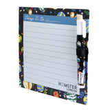 Hamster London Magnetic White Board - Dry, Erase. Can Be Stuck On Refrigerator Or Any Metal Surface,Good Gift for Any Occasion (planets)