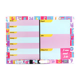 Hamster London Magnetic White Board - Dry, Erase. Can Be Stuck On Refrigerator Or Any Metal Surface,Good Gift for Any Occasion ( alphabet)