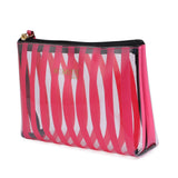 Hamster London pink retro stripe Pouch